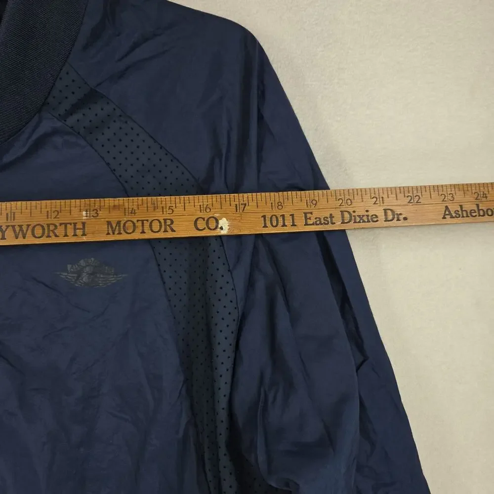 Nike Air Jordan Windbreaker Jacket Blue Size Large Mens Jacket Athletic Gym